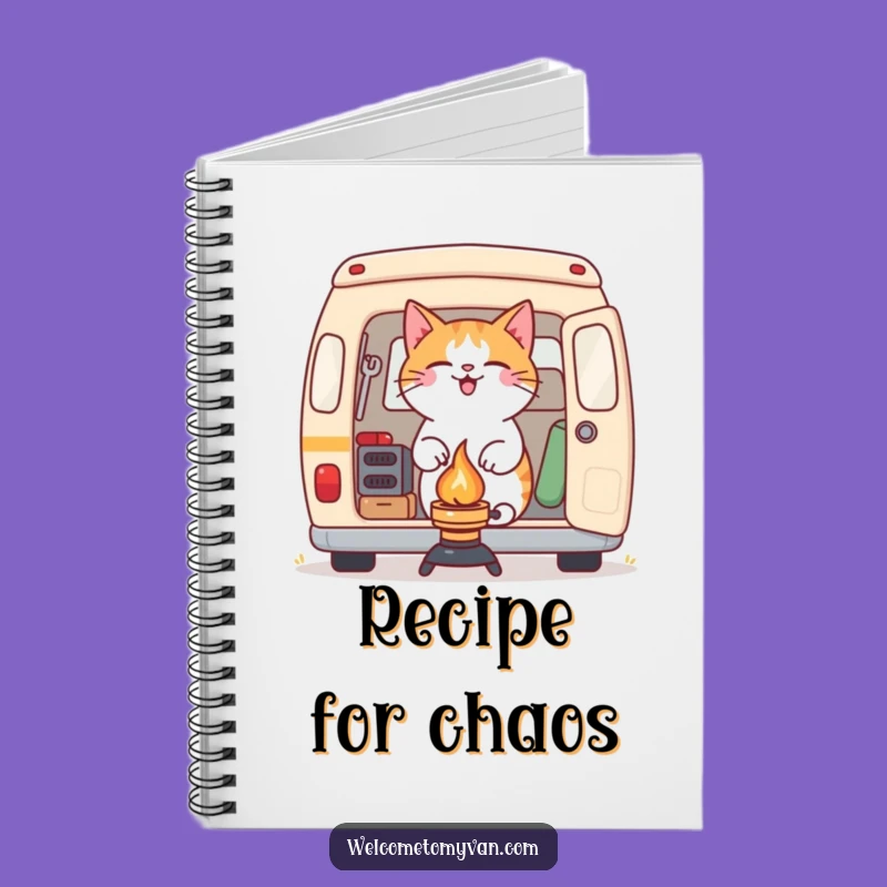 Funny Cat Camping Notebook: Jot Down Your Outdoor Adventures